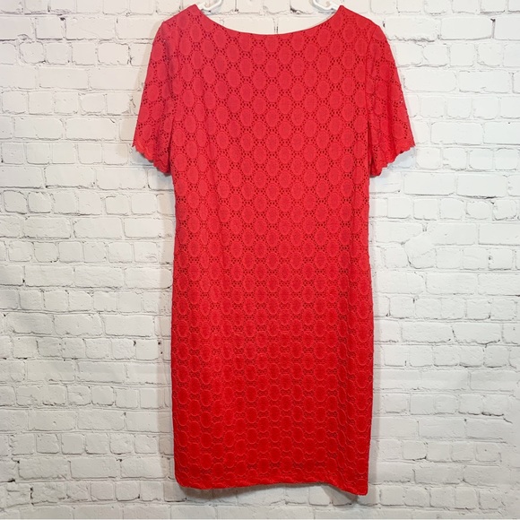 Tacera red short sleeve dress - Picture 5 of 8